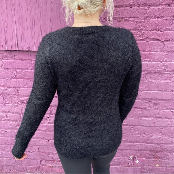 A New Day Black Eye Lash Sweater - Picture 4 of 7